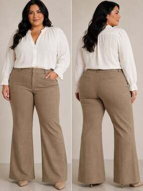 LOFT Outlet Curvy Dress Trouser in Brown Herringbone
M89